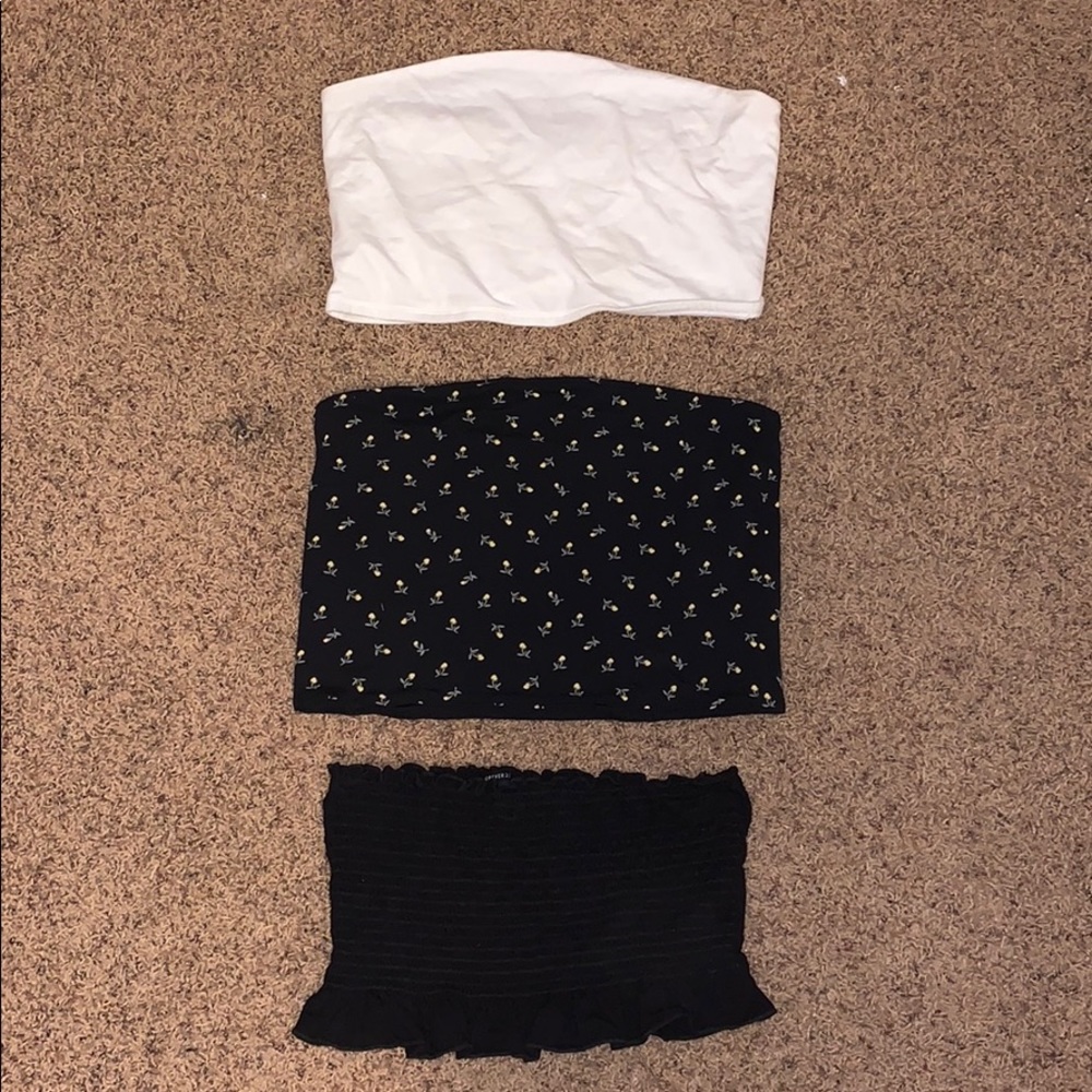 Set of 3 tube tops
